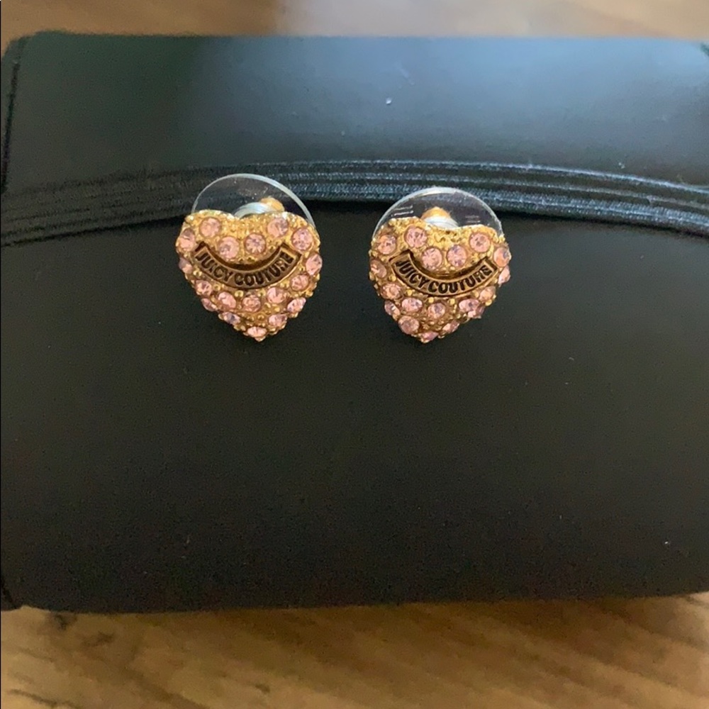 Juicy Couture Pink Heart Earings